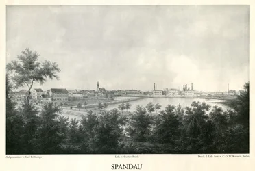 Stadtansicht Spandau um 1860