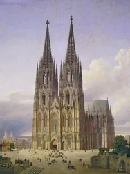 Ideale Ansicht des Kölner Doms, 1834-1836