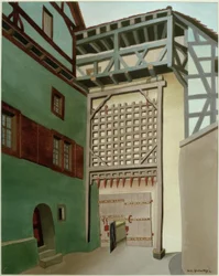 Harburg (Wörnitz), Burgtor mit Fallgitter