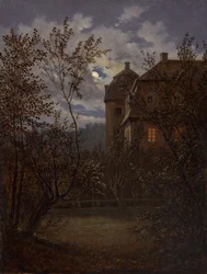 Schloss Milkel im Mondlicht