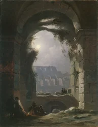 Das Kolosseum bei Nacht, frühe 1830er