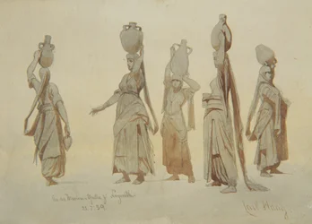 Weibliche Wasserträger, Nazareth, 1859