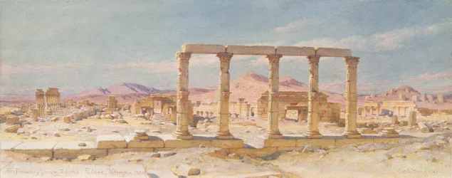 Die Überreste des Palastes von Zenobia, Palmyra