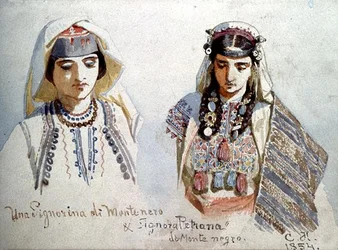 „Eine junge Dame aus Montenegro und Signora Petrana aus Montenegro“