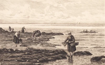 Krabbenfischer in der Bretagne