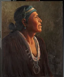 Ta-otza-begay, auch genannt Meguelito, Navajo-Medizinmann