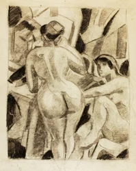 Gruppe weiblicher Akte