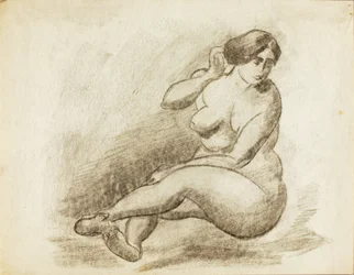 Sitzende weibliche Akte