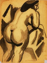 Stehender weiblicher Akt