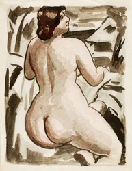 Stehender weiblicher Akt