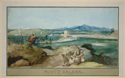 Landschaft bei Rom mit dem Ponte Salario