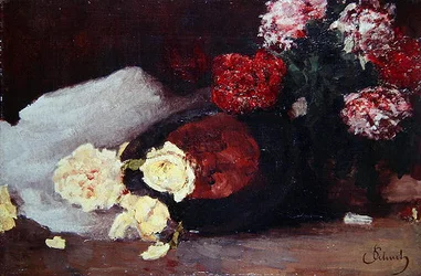 Stillleben mit Teerosen, ca. 1885