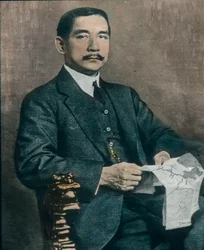 Porträt von Sun Yat-sen (1906-1967), erster Präsident der Republik China, ca. 1912
