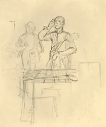 Die Meldung, Mitte-Ende 19. Jahrhundert, ca. 1924