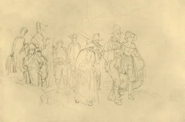 Eingebrachte Zigeuner, Mitte - spätes 19. Jahrhundert, ca. 1924