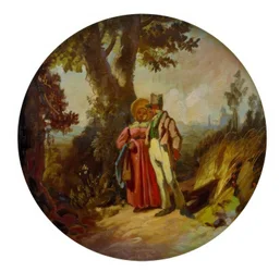 Spazierendes Bürgerpaar