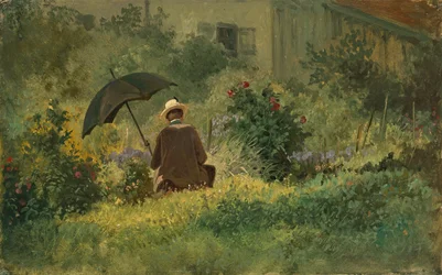 Der Maler im Garten, ca. 1860