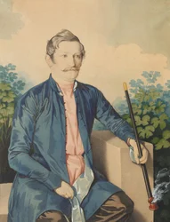 Porträt von A.A. Chizhov, ca. 1846