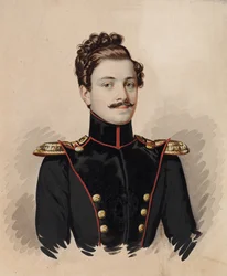 Porträt von Artemy Dmitrievich Raevsky 1814-1853, 1835