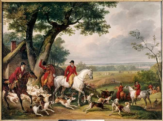 Jagd im Wald von Fontainebleau