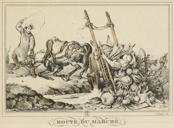 Szenen des täglichen Lebens, Straßen und Wege: Weg zum Markt, 1819