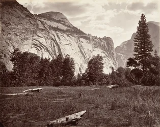 Nordkuppel, 3.725 Fuß, Yosemite, ca. 1872, gedruckt ca. 1876