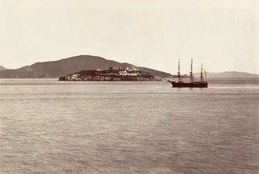 Alcatraz Island, San Francisco, 1868-69, gedruckt ca. 1876