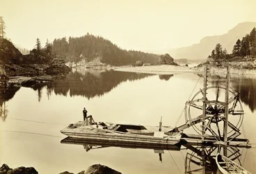 Schwimmendes Lachsrädchen, Kaskaden, 1867
