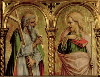 Heiliger Andreas und Heiliger Jakobus der Ältere (Detail)