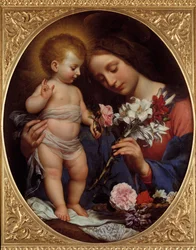 Die Jungfrau mit der Lilie. 1642. Maße: 0,79 x 0,65 m. Montpellier, Musée Fabre