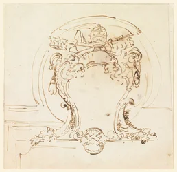 Päpstliches Wappen, 1740–58