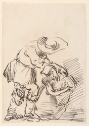 Zeichnung, Arbeitender Bauer, 1728–78