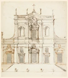 Fassade mit den Albani-Wappen