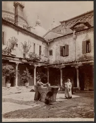Innenhof der Abtei St. Gregory