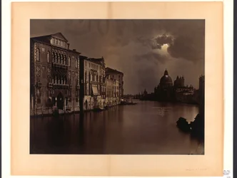[Nachtansicht des Canal Grande in Venedig]
