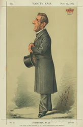 Earl of Shaftesbury, Er ist nicht wie andere Männer, denn er wird nie von Parteimotiven beeinflusst, 13. November 1869, Vanity Fair Karikatur