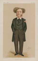 Mr. Albert Grant MP; Leicester Square; 21. Februar 1874; Vanity Fair; Karikatur