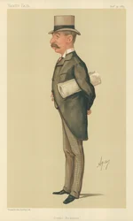 Mr. Charles Thomson Ritchie, Zuckerprämien, 31. Oktober 1885, Vanity Fair Karikatur