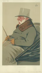 Der Marquis von Tweddale, ein Veteran der Halbinsel, 8. Januar 1876, Vanity Fair Karikatur