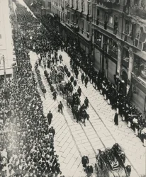 Begräbnisse der Erzherzöge Franz Ferdinand von Österreich und seiner Frau, die am 28. Juli in Sarajevo getötet wurden