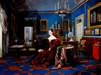 Porträt von Maria Cristina von Savoyen im Palast von Caserta