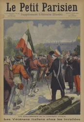 Der Jahrestag des italienischen Feldzugs: Italienische Veteranen besuchen Les Invalides in Paris