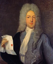 Porträt von John Law (1671 - 1729), Finanzkontrolleur