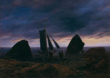 Fischerboot an der Ostsee, ca. 1830