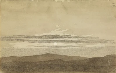 Gebirgslandschaft bei Sonnenuntergang
