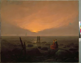 Mondaufgang am Meer