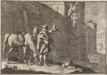 General Hans Georg von Arnim-Boitzenburg entkommt aus dem Gefängnis über eine Strickleiter, 1638
