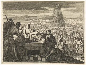 Herstellung von Steinen für den Turm von Babel