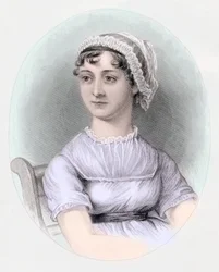 Porträt von Jane Austen, ca. 1850