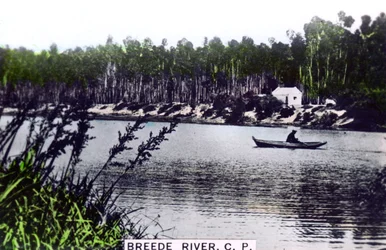 Breede Breë River, Westprovinz, Südafrika, um 1920er Jahre